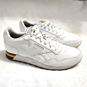Reebok Men's Classic Harman Run Sneaker Shoe Pride Edition Rainbow Love RARE 8.5
